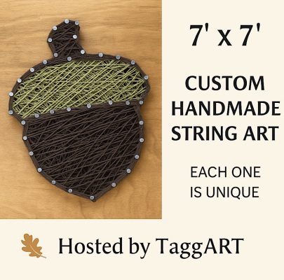 Acorn String Art Class