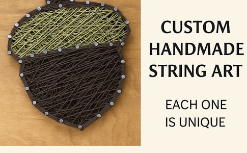Acorn String Art Class