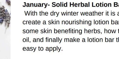 Solid Herbal Lotion Bar Making Class