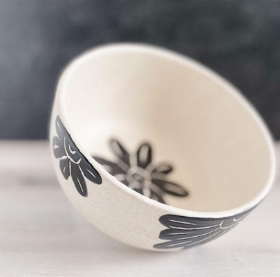 Paint Your Own Floral Bowl