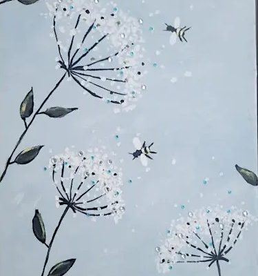 Dandelion Bee Painting Class
