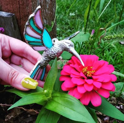 Stained Glass Hummingbirds at CT Valley Brewing Company